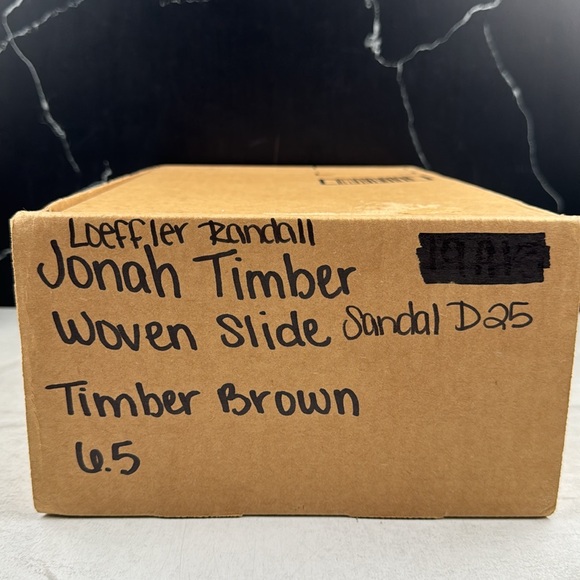 Loeffler Randall Jonah Timber Woven Slide Sandal Timber Brown sz 6.5 - Picture 13 of 13